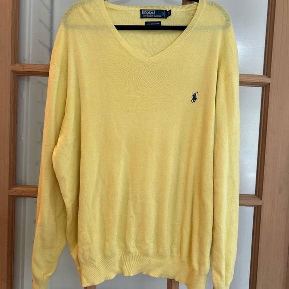 Mens Polo V-neck Sweater Sz 2X - Picture 1 of 1